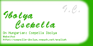 ibolya csepella business card